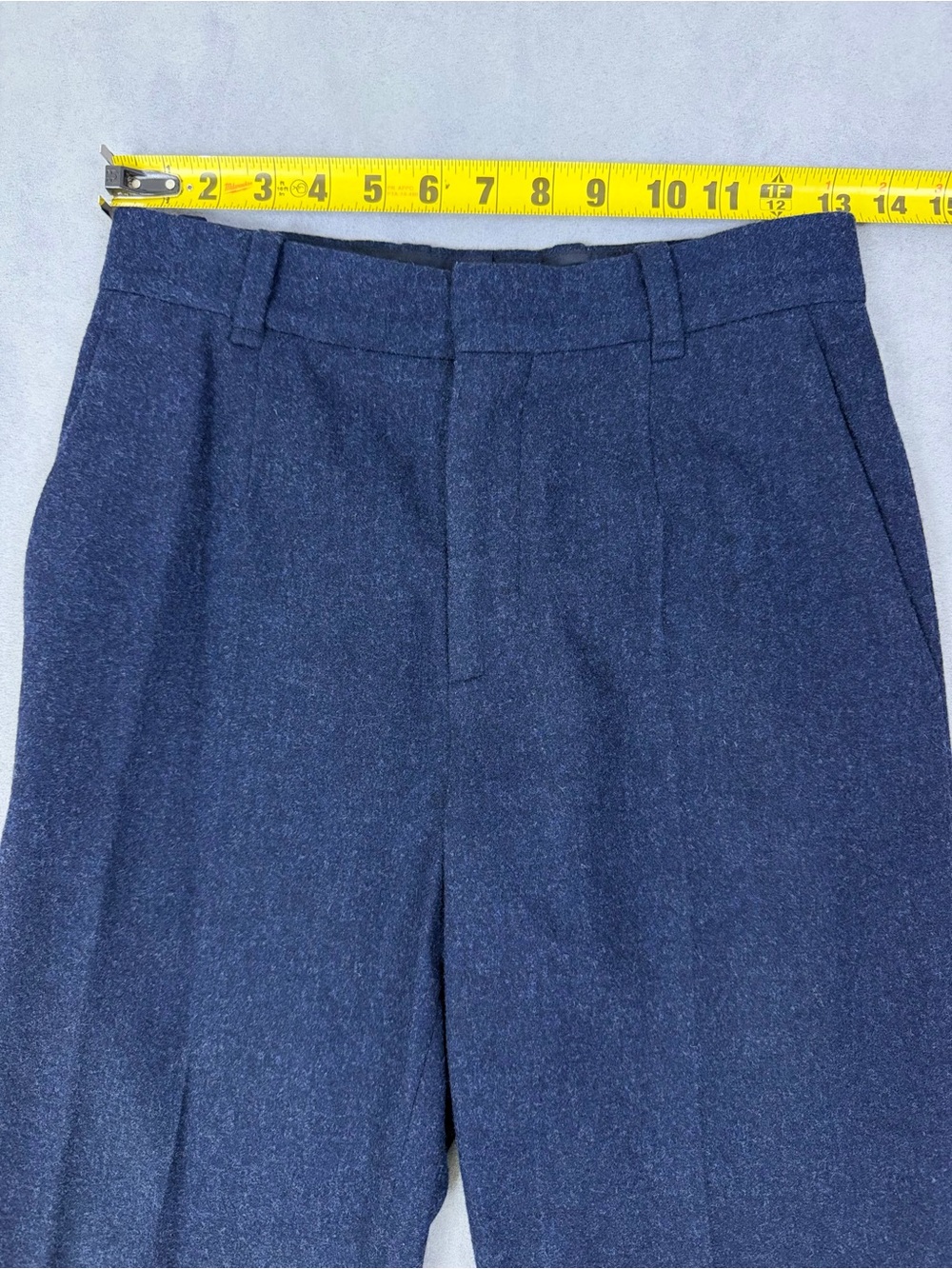 Chloe Women’s Wool Cashmere Trousers Abyss Blue Made in Italy - Picture 8 of 12